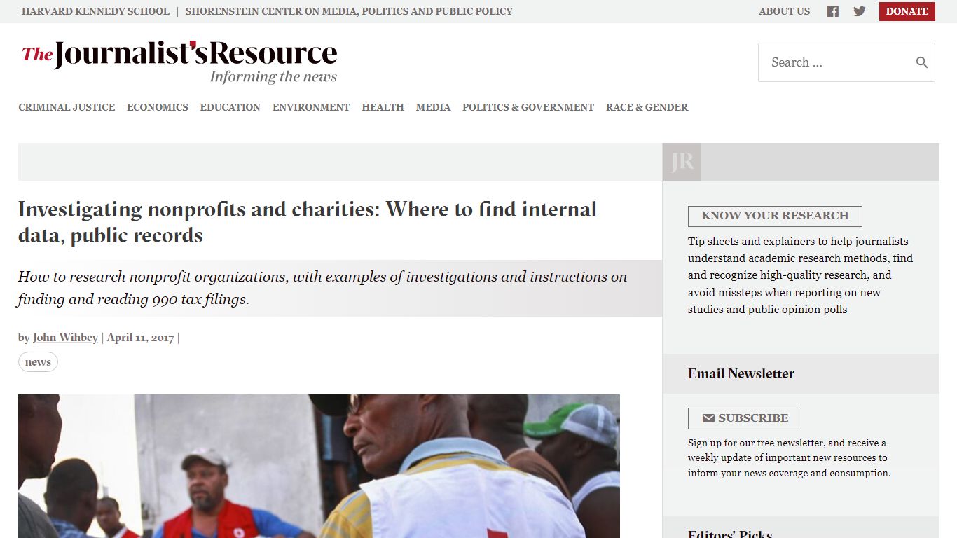 Investigating nonprofits and charities: Where to find internal data ...