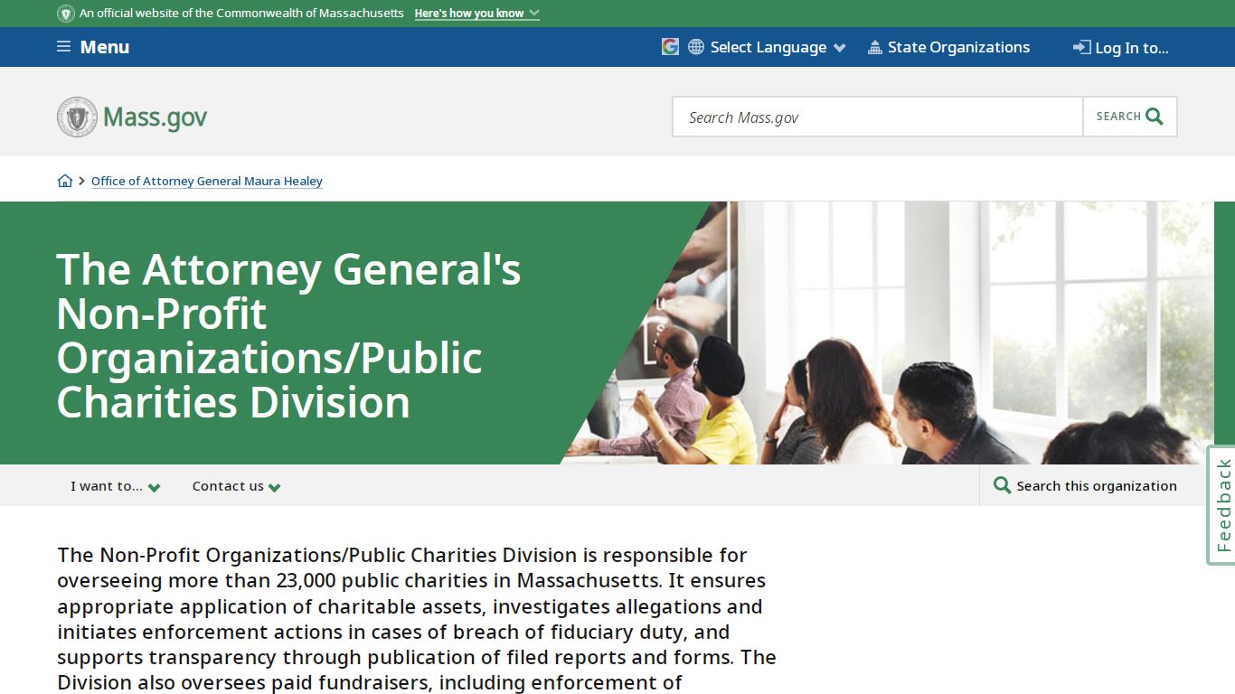 The Attorney General's Non-Profit Organizations/Public Charities ...